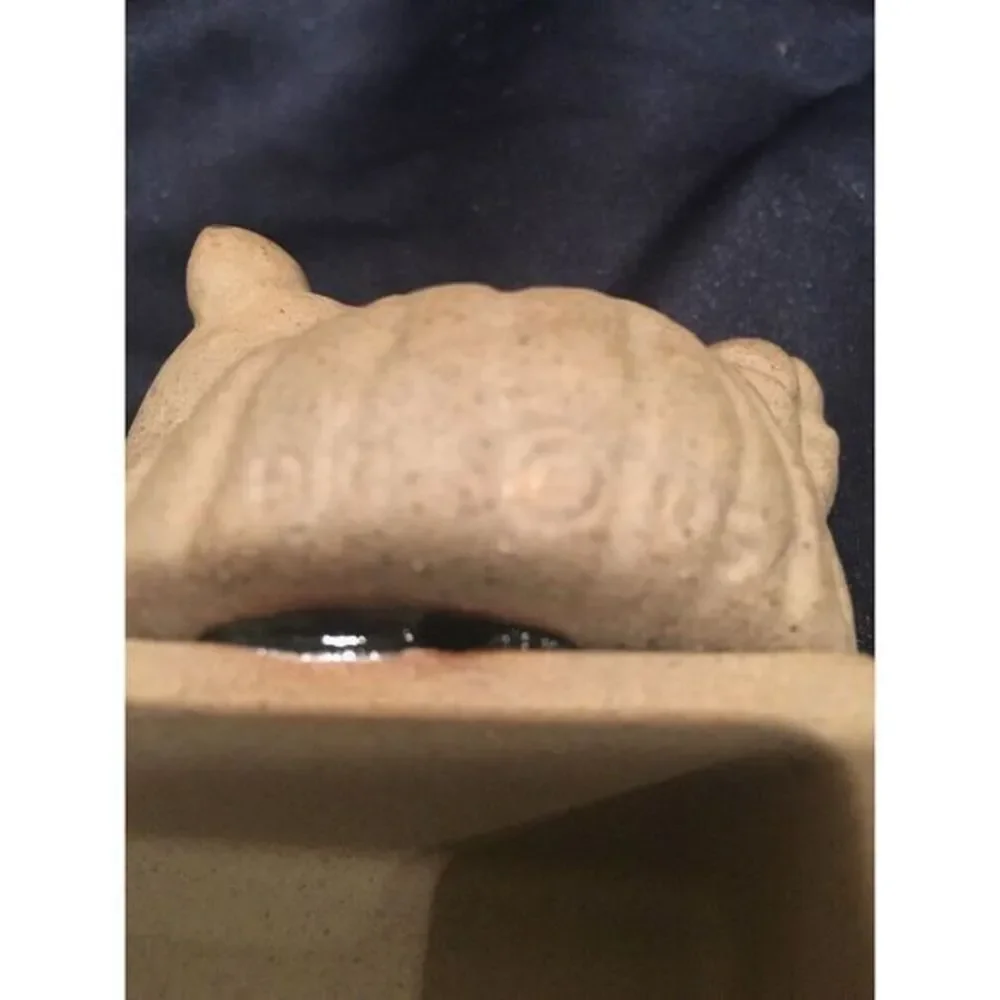 Old PIC USA Stoneware‎ Pottery Grinning Cheshire Cat Figurine Take Me I'm Yours